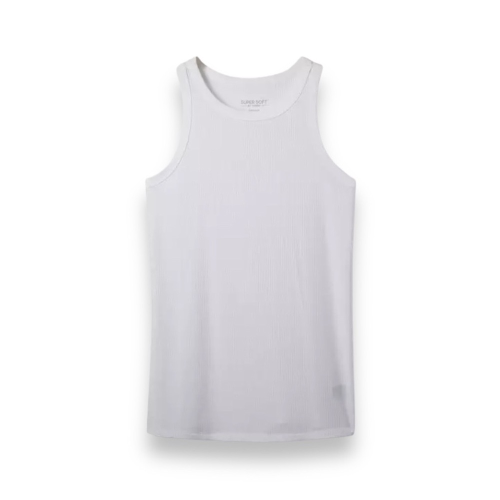 Super Soft Rib High Neck Tank